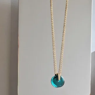 Collier anneau de verre