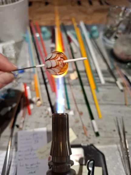 Atelier de filage de verre