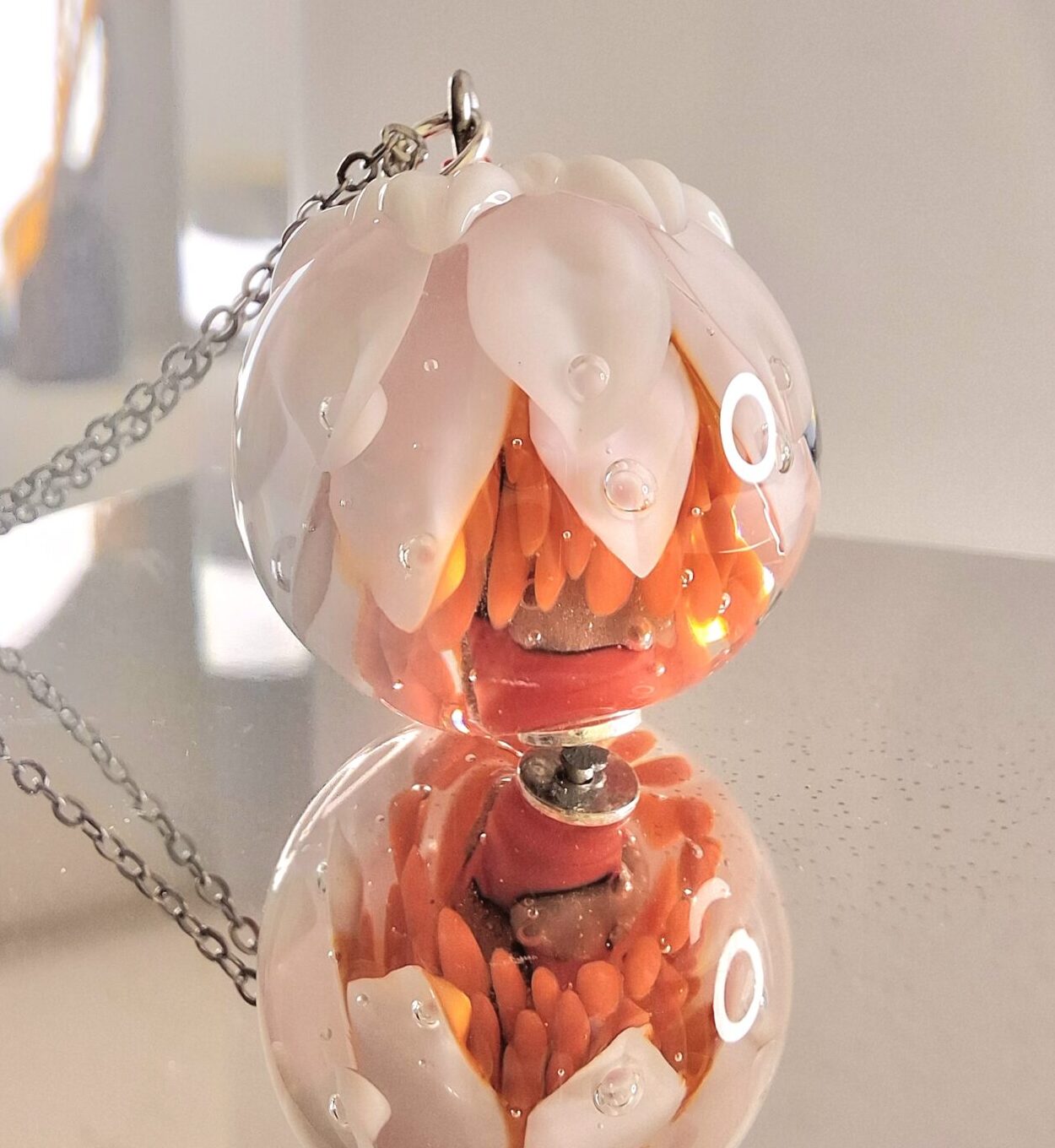 Perle SOFONISBA_Orange_blanc