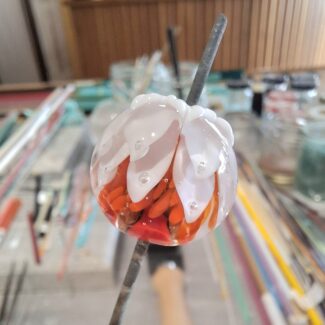 Perle SOFONISBA_Orange_blanc
